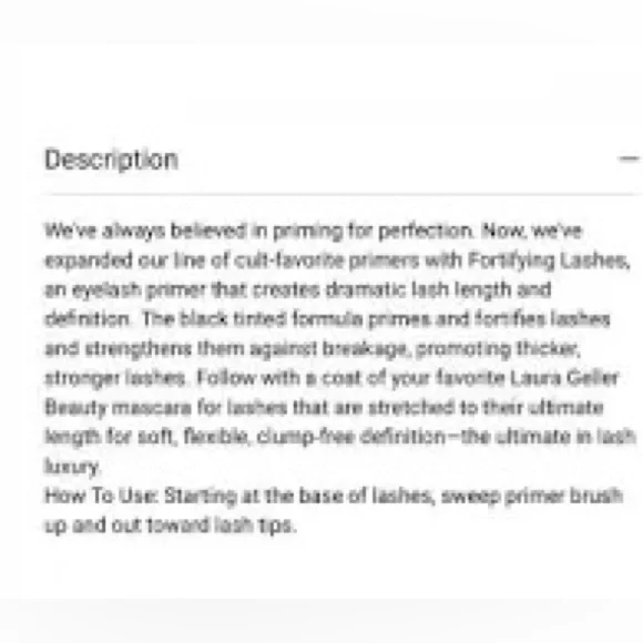 Laura Geller Fortifying Lashes Eyelash Primer In Black New In Box 💯 Authentic! - Picture 2 of 6